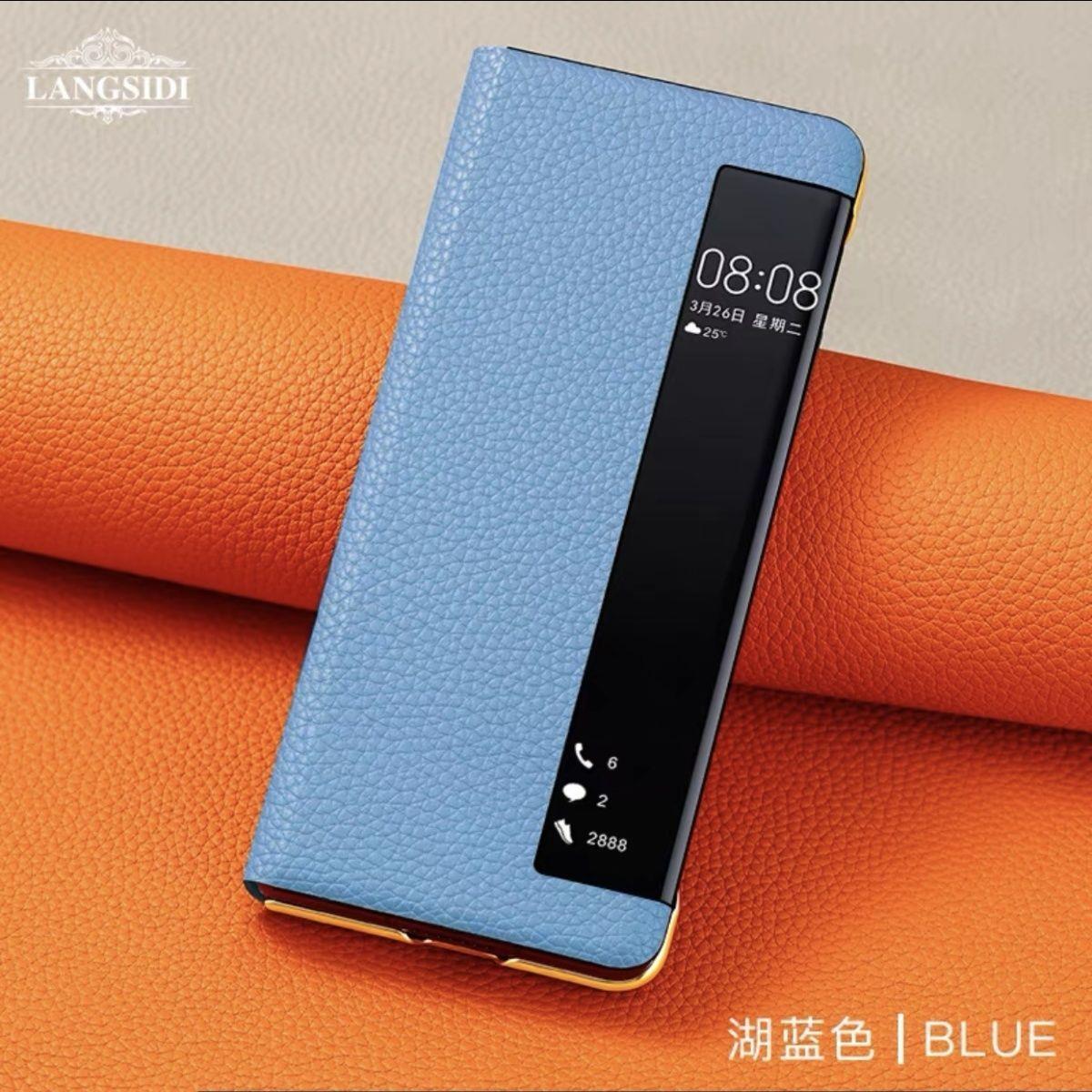 华为matex2手机壳 matex2翻盖式智能皮套保护套x2折叠屏全包防摔