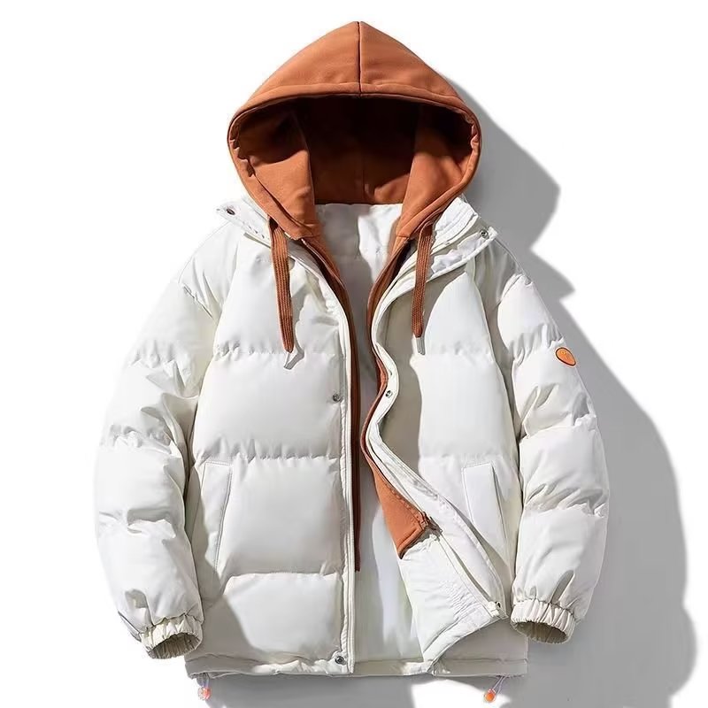 防风加厚连帽棉服潮流保暖百搭棉衣男士青（冬款ins潮流服饰背心）