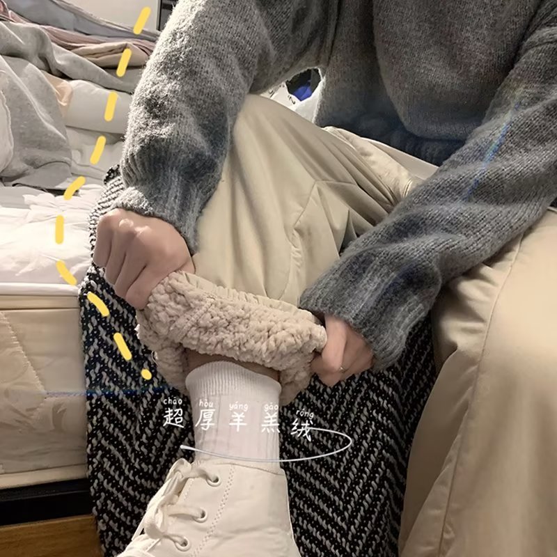 东北过冬棉裤男款冬季加绒加厚保暖羊羔绒（冬款ins潮流服饰背心）