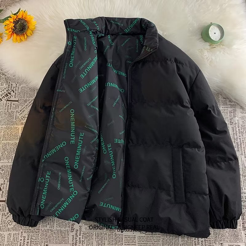 两面穿棉衣男冬季加厚棉服美式小入众高级（冬款ins潮流服饰背心）