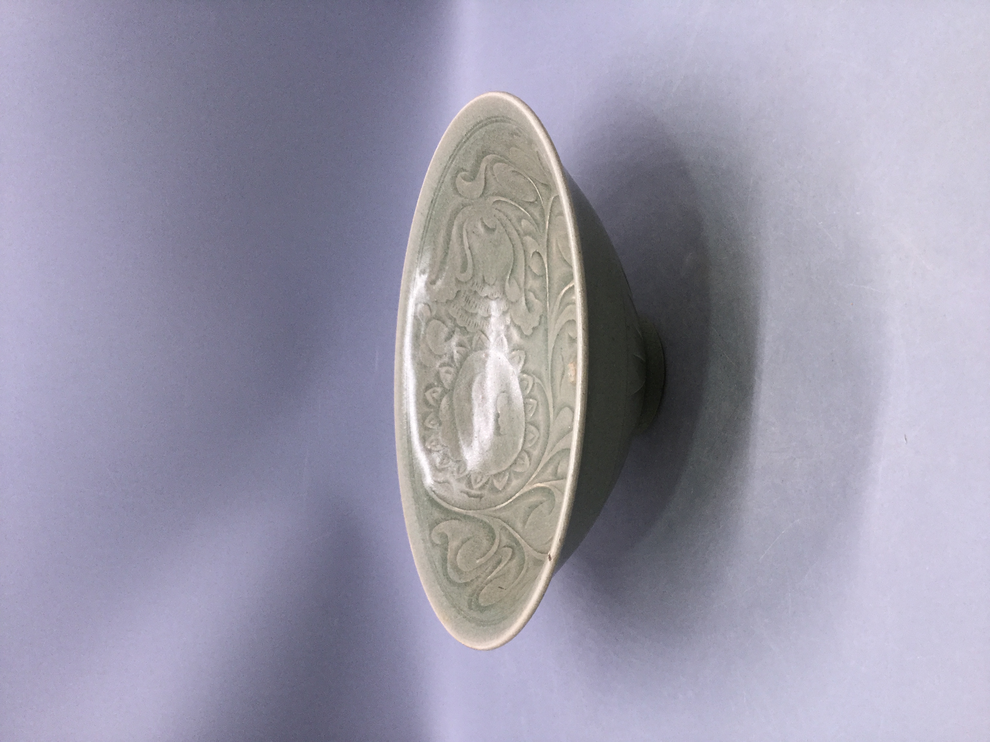 耀州青瓷手工刻花碗
