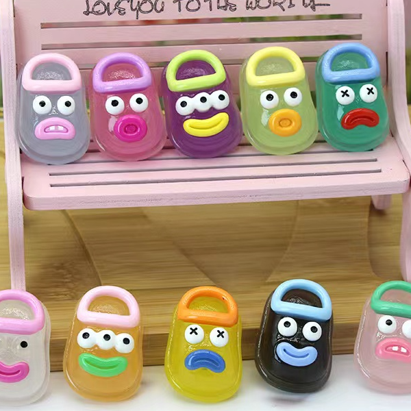 八音兔【镯姐】夜光拖鞋diy手工饰品摆件