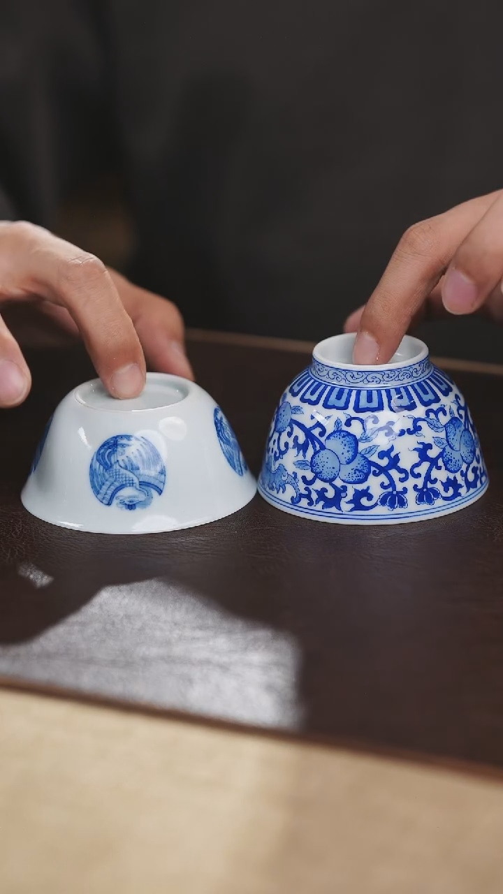【闪购商品】瓷杯福寿杯+团凤杯