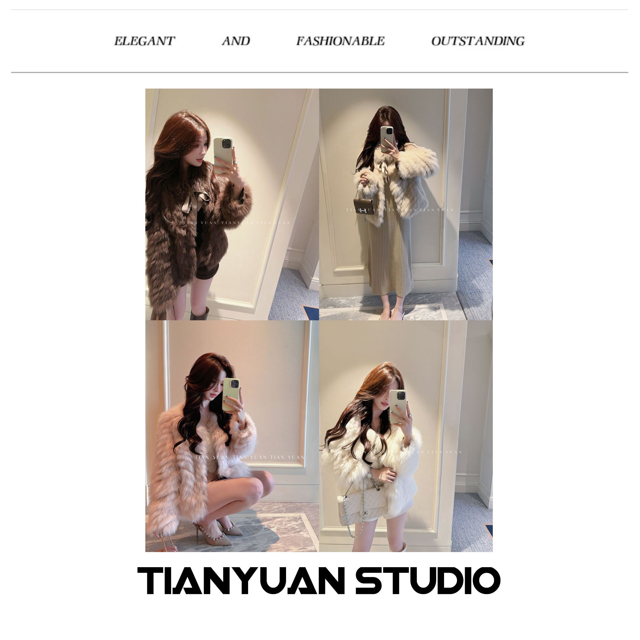 「爱丽丝」秋冬时尚气质百搭洋气减龄设计感轻奢皮草JJQ4PC6894