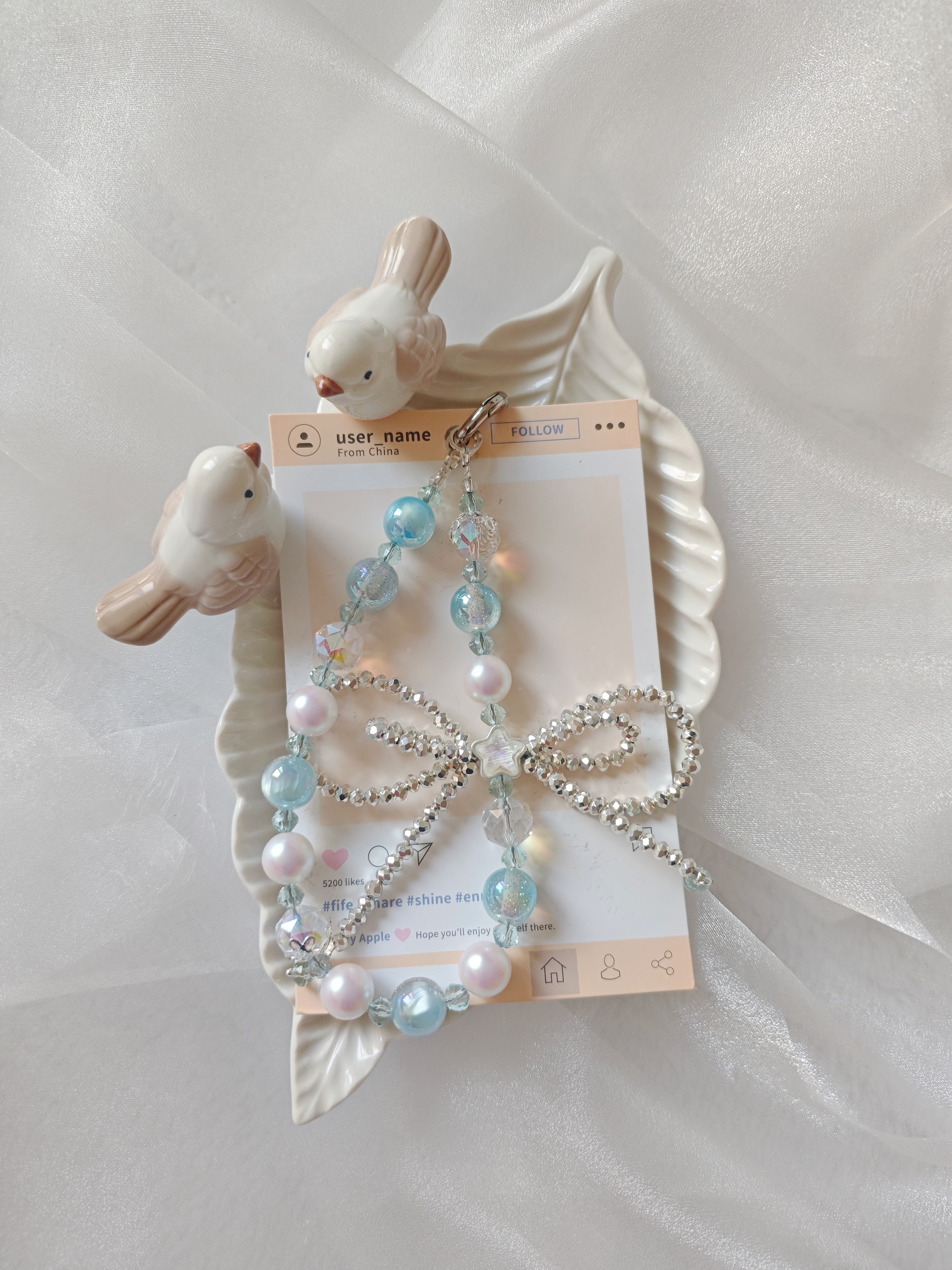 补邮费 手工diy串珠成品 配件 材料 珠子 手机链 斜挎 包挂