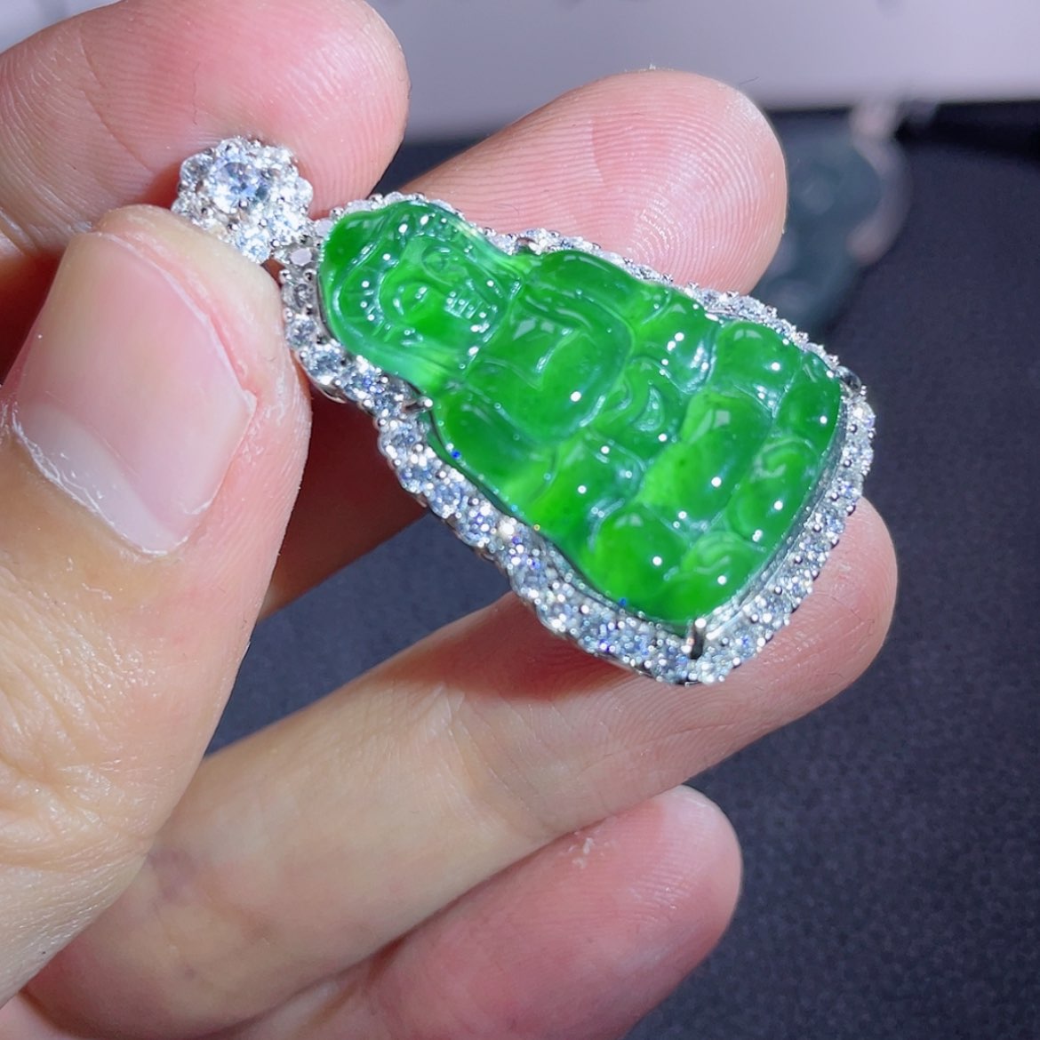 【闪购商品】翡翠颈饰银S925镶嵌