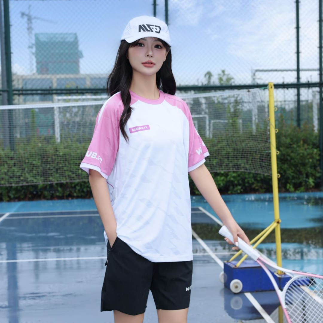 WOFKA夏季透气时尚速干圆领T恤