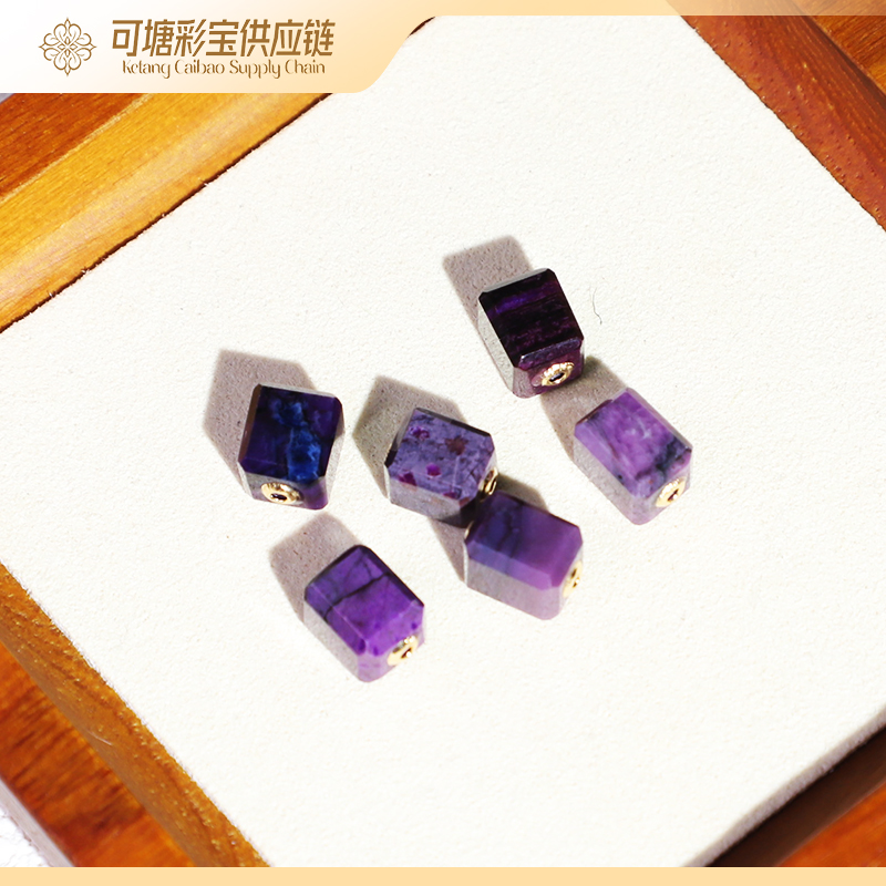 泥地皇家紫18K 舒俱来 魔方路路通吊坠 /多样性 发一个/KTCB-3708