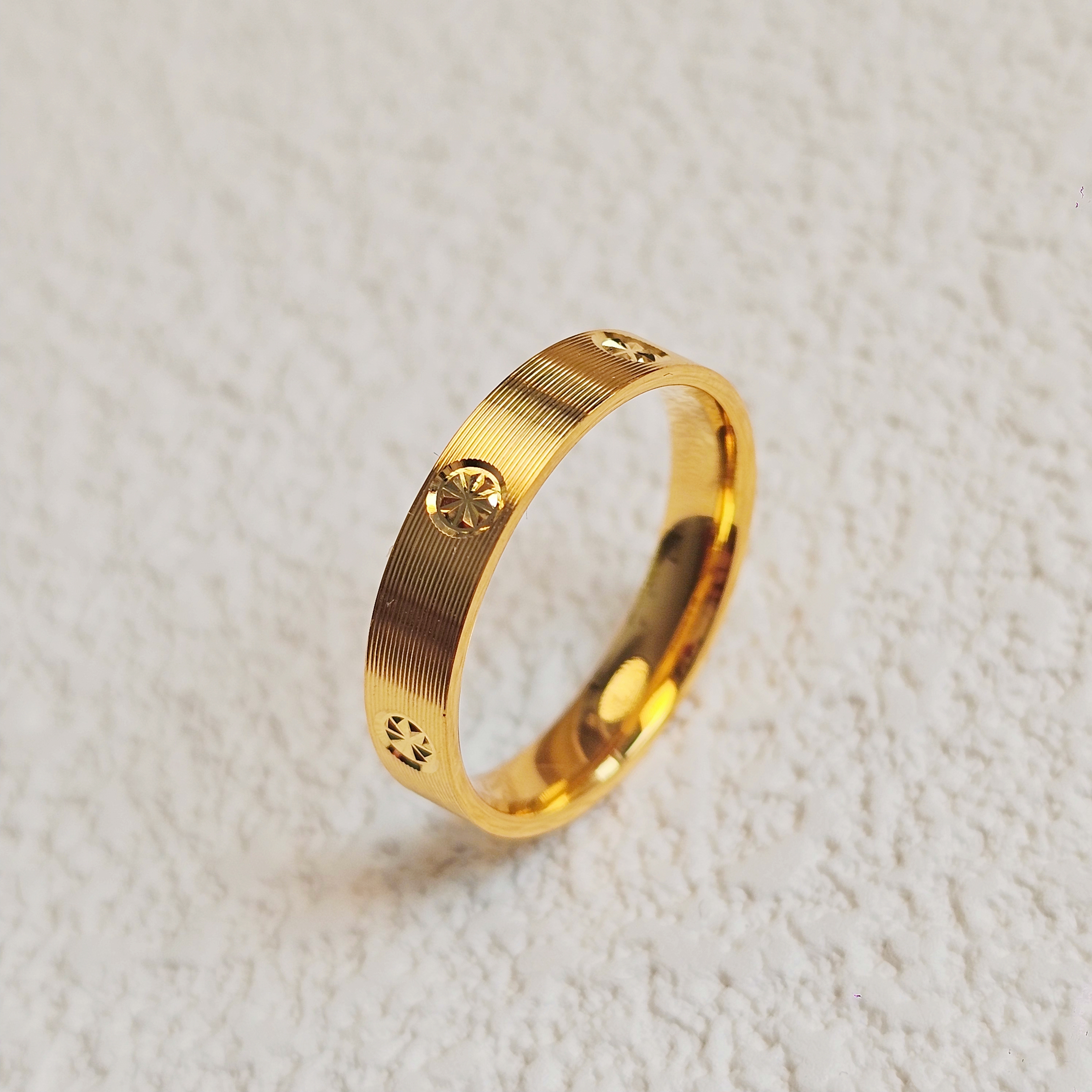 阿行•足金999【米字拉丝】戒指情侣对戒投资金条-不支持七天无理由