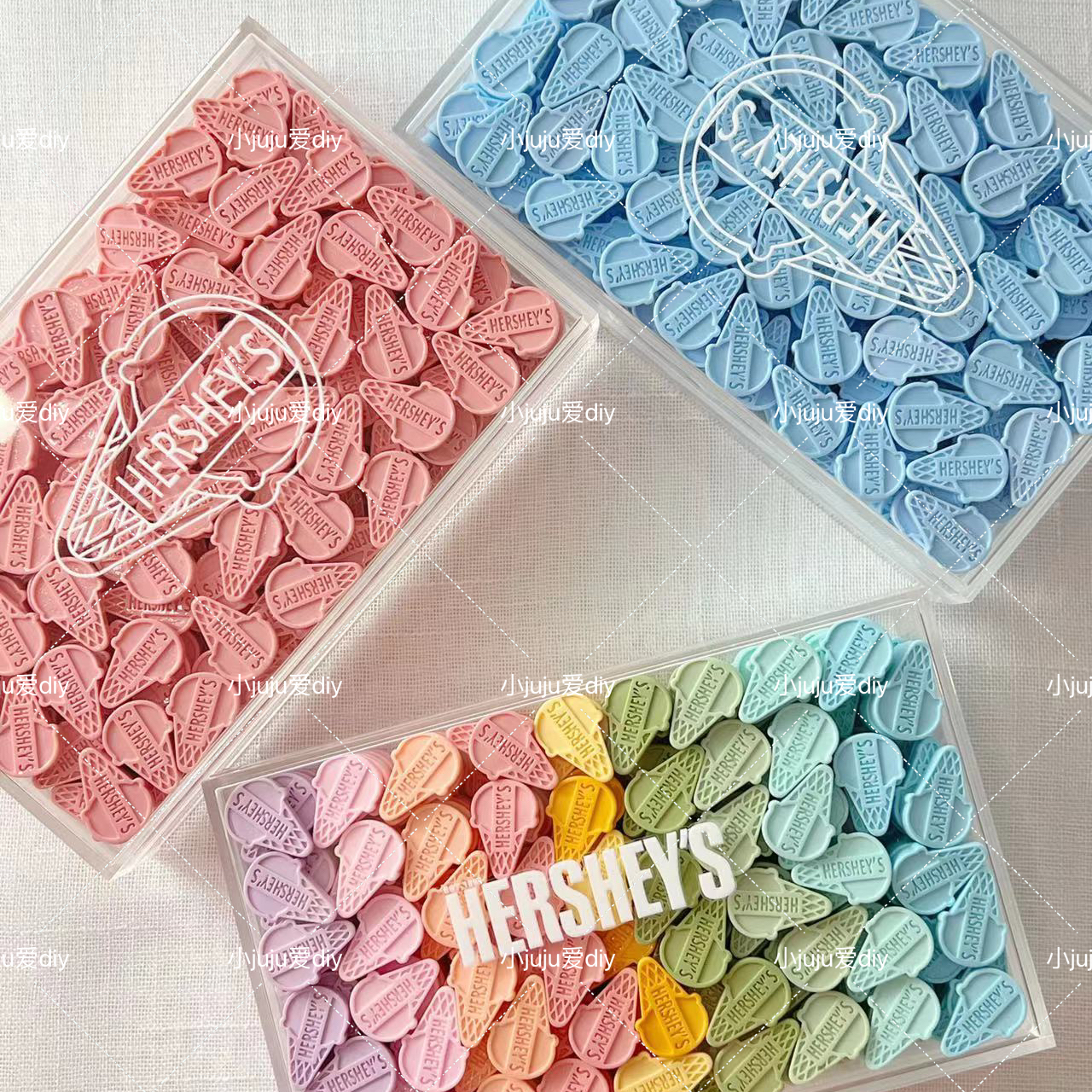 想念创意 juju定制【均装/盒装】想念家diy饰品卡通树脂配件