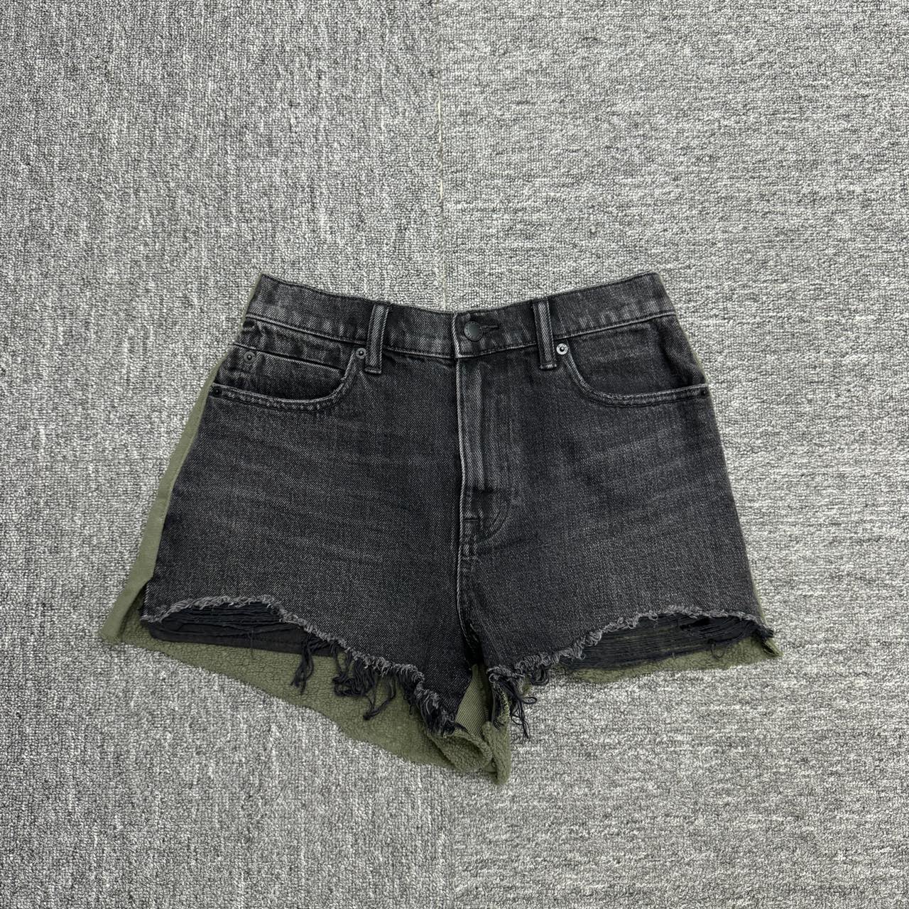 alexanderwang 正反拼接短裤/26码/99新/10910