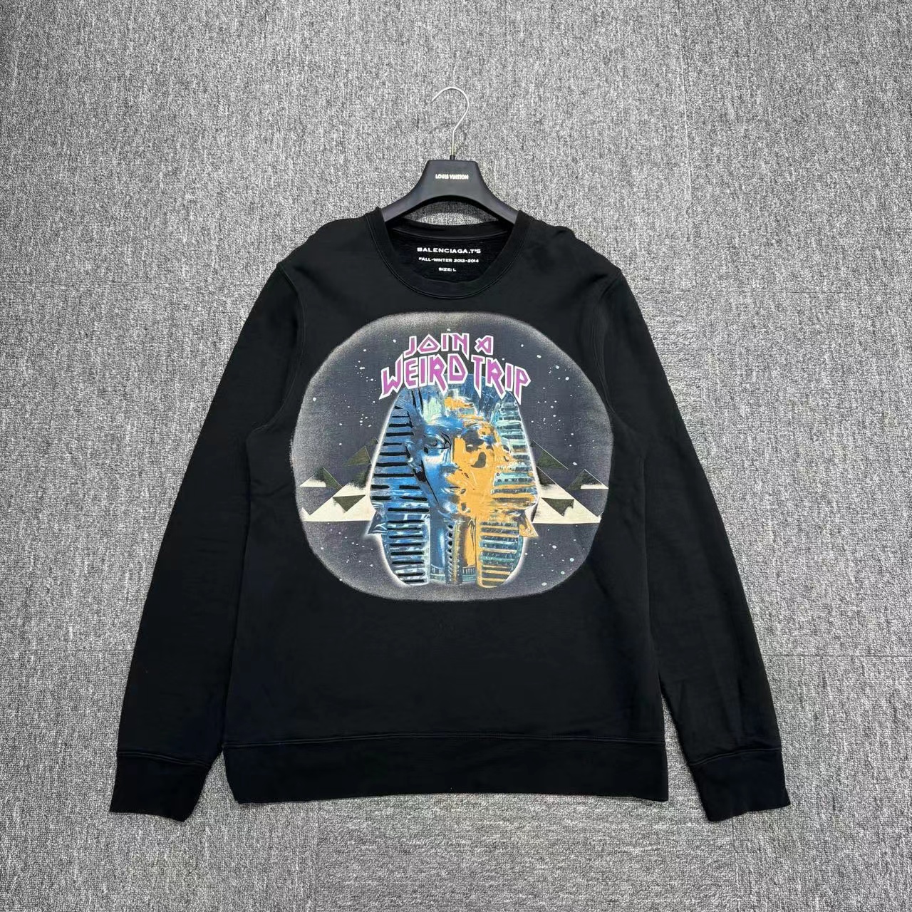 Balenciaga 奇怪旅行 印花 卫衣/L/95新/ 公价5900