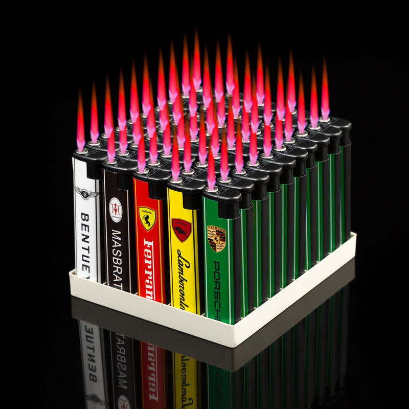 【福利品】新款一次性防风打火机家用便利店超市加厚防爆点火器国