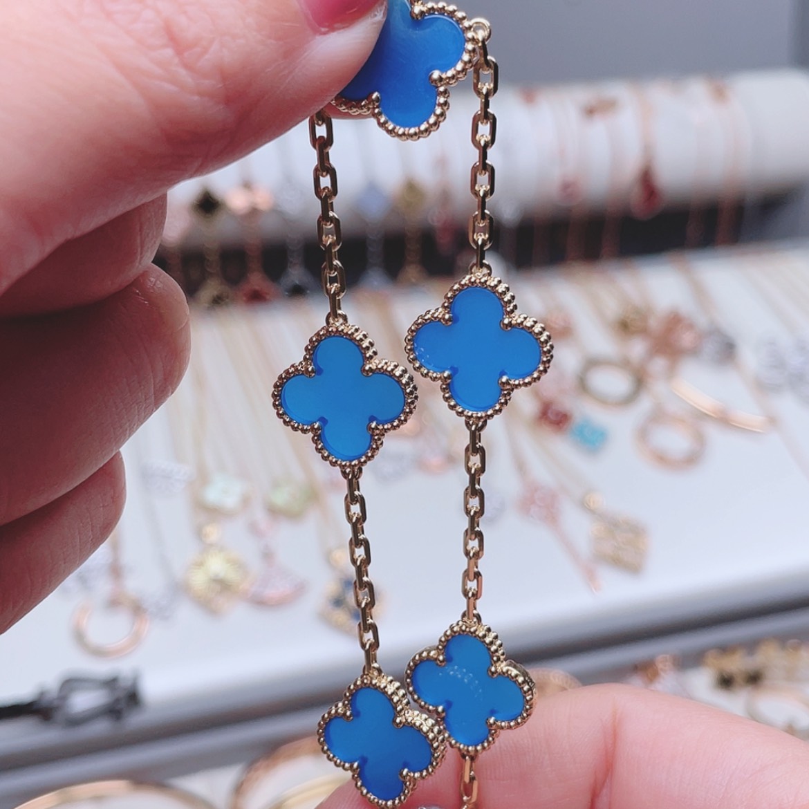 【闪购商品】玛瑙/玉髓手链18K金镶嵌