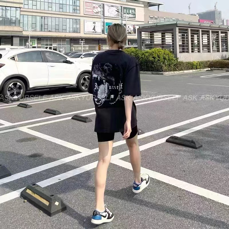 老男孩新款潮酷恶犬情侣T恤3178百搭圆领百搭圆领宽松