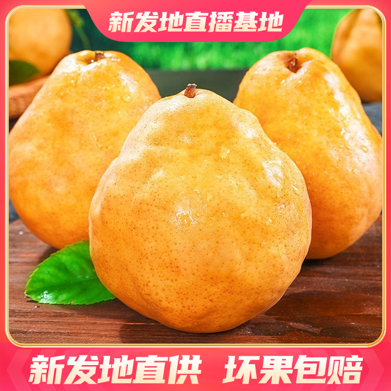【化渣好吃】山东烟台丑梨【5斤礼盒装】爆汁