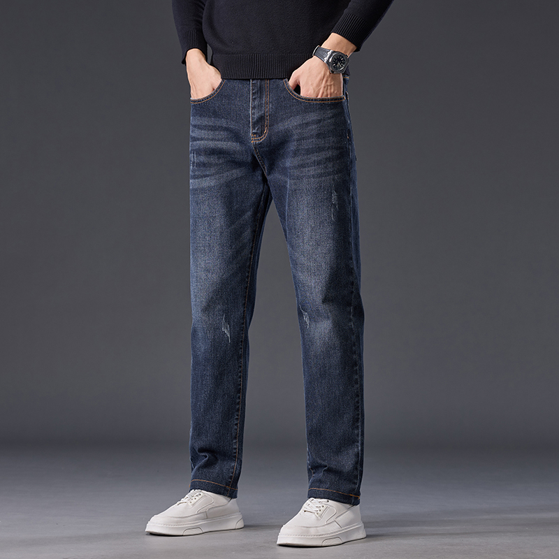 Cardanro/卡丹路男士休闲牛仔裤2025秋冬季商务百搭潮流宽松直筒