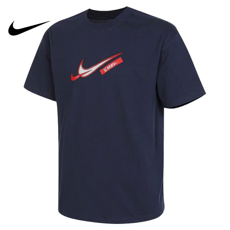 NIKE/耐克夏季男子篮球运动训练休闲短袖T恤FZ8076-410