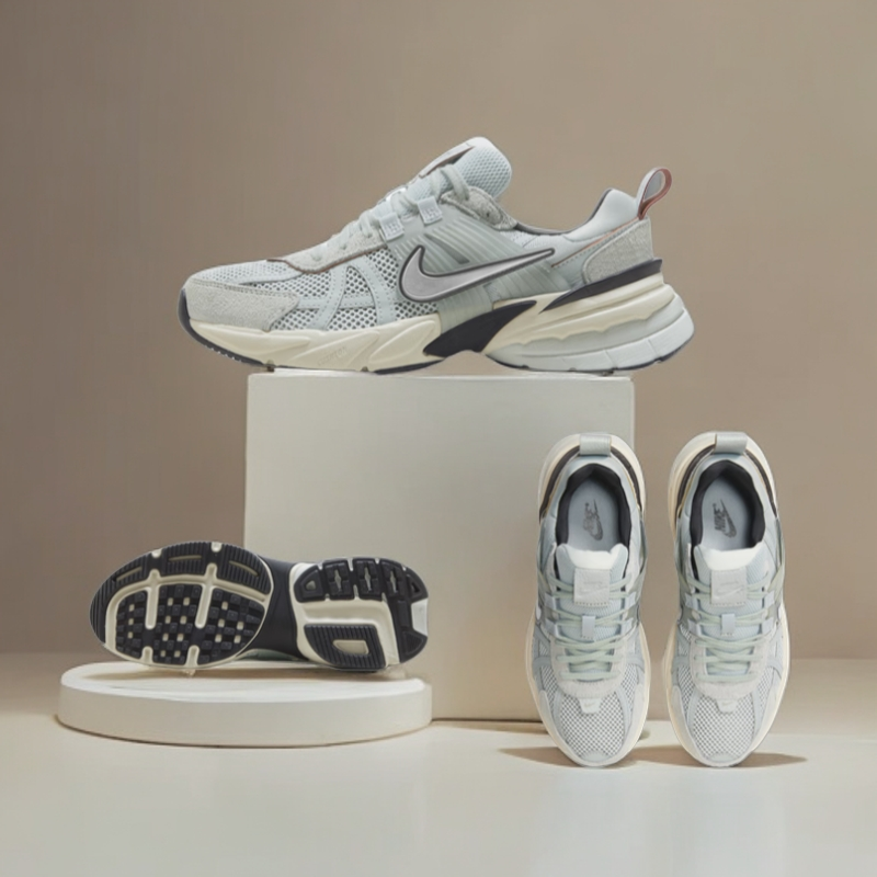 女鞋跑步鞋V2KRUN复古缓震老爹鞋休闲耐克女鞋官方正品