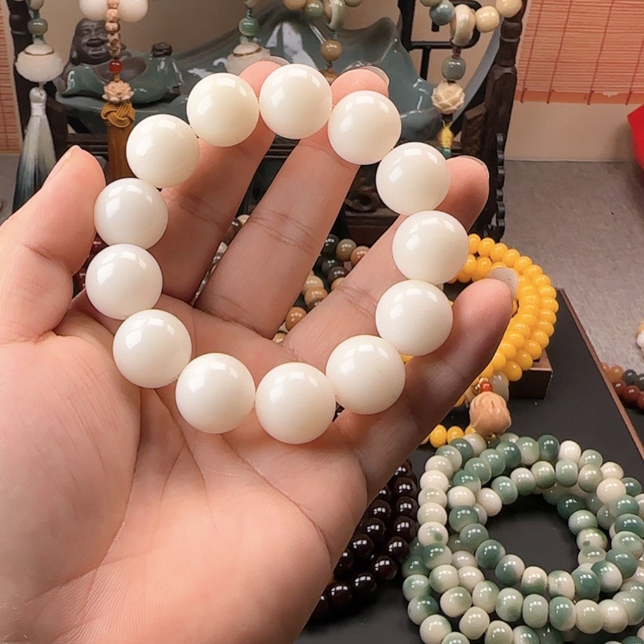 【闪购商品】白玉菩提吊坠想*觉