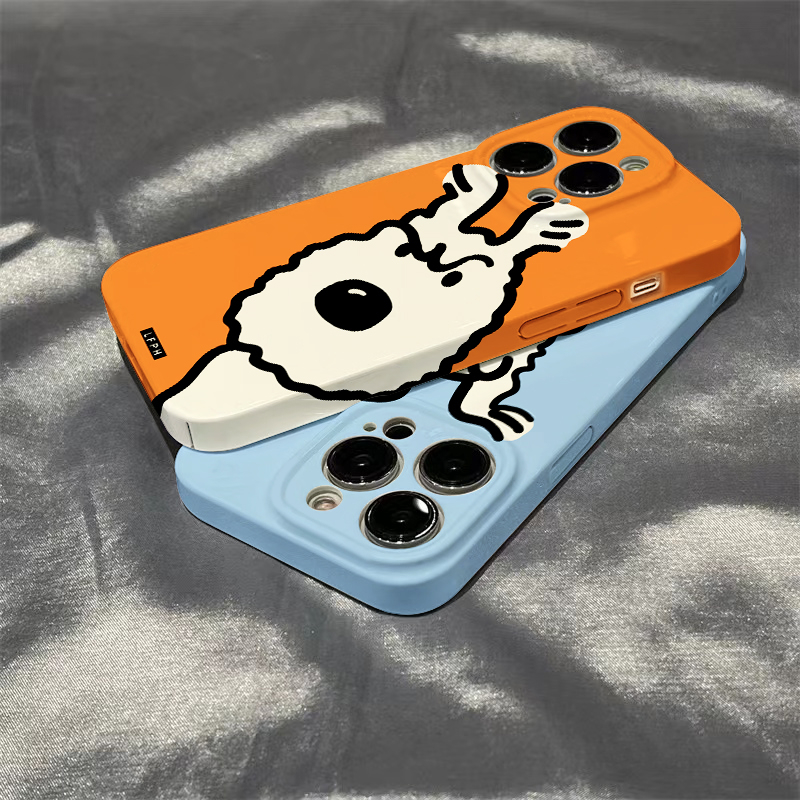 卷毛油画狗狗iPhone15/14华为苹果oppo小米vivo可爱12手机壳13/11