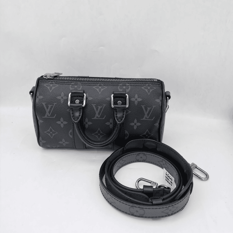 95新 LouisVuitton/路易威登 14842   Keepall XS黑老花斜挎包