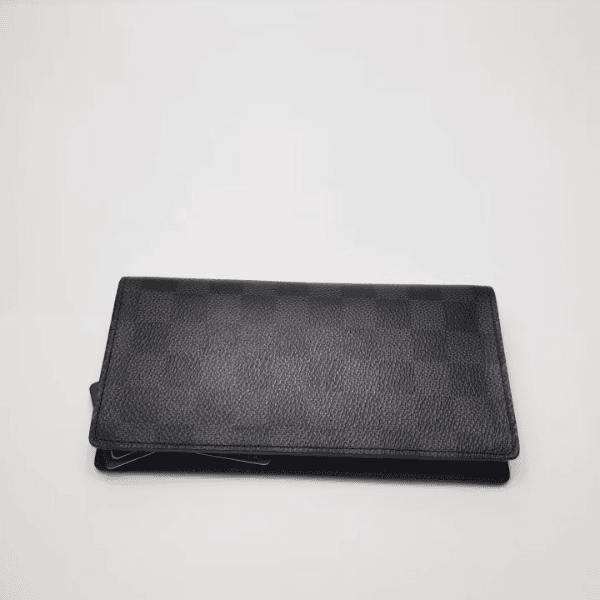99新 LouisVuitton/路易威登 98新 16403 黑色棋盘格开口钱包男款