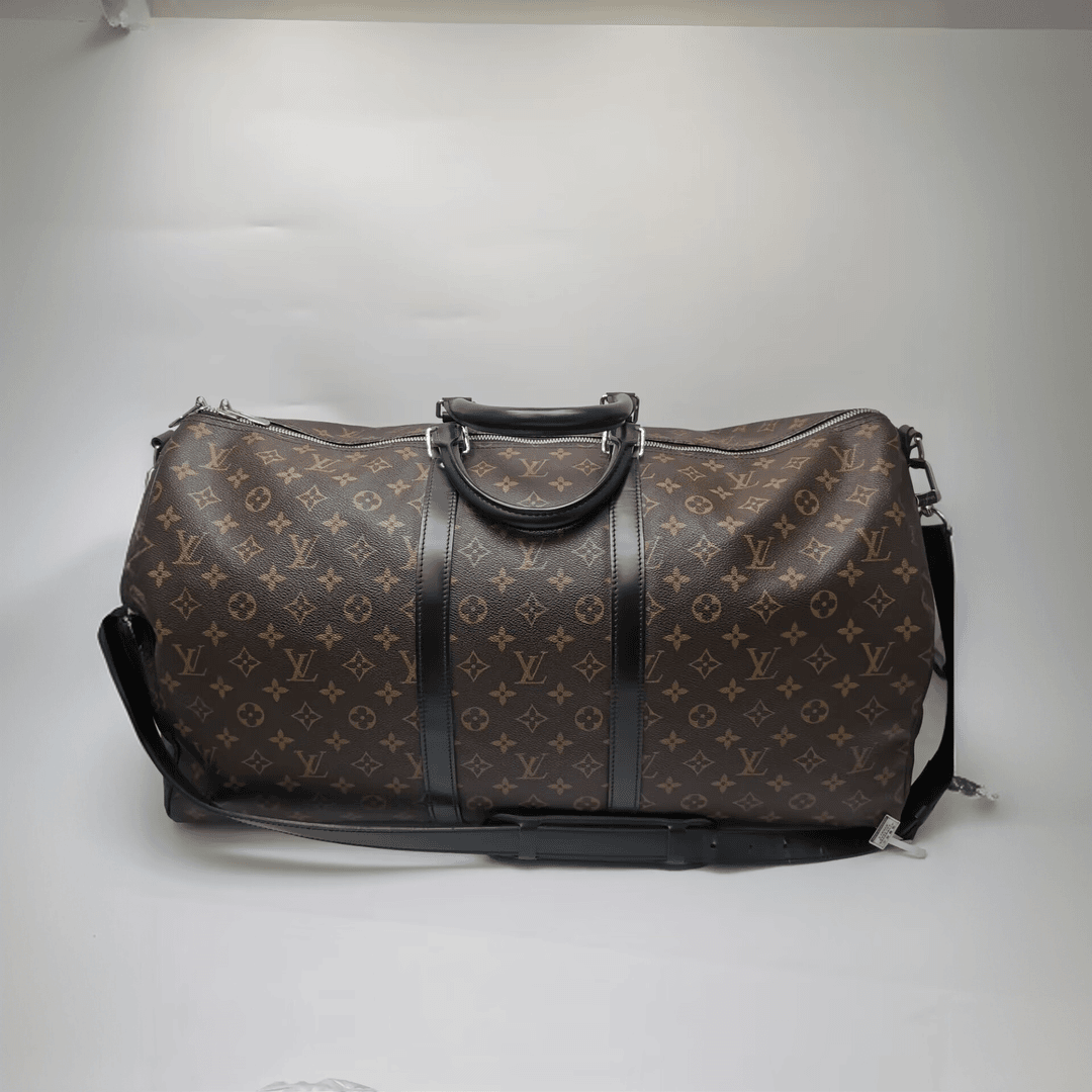 95新 LouisVuitton/路易威登 11760 LV经典棕老花旅行袋55寸
