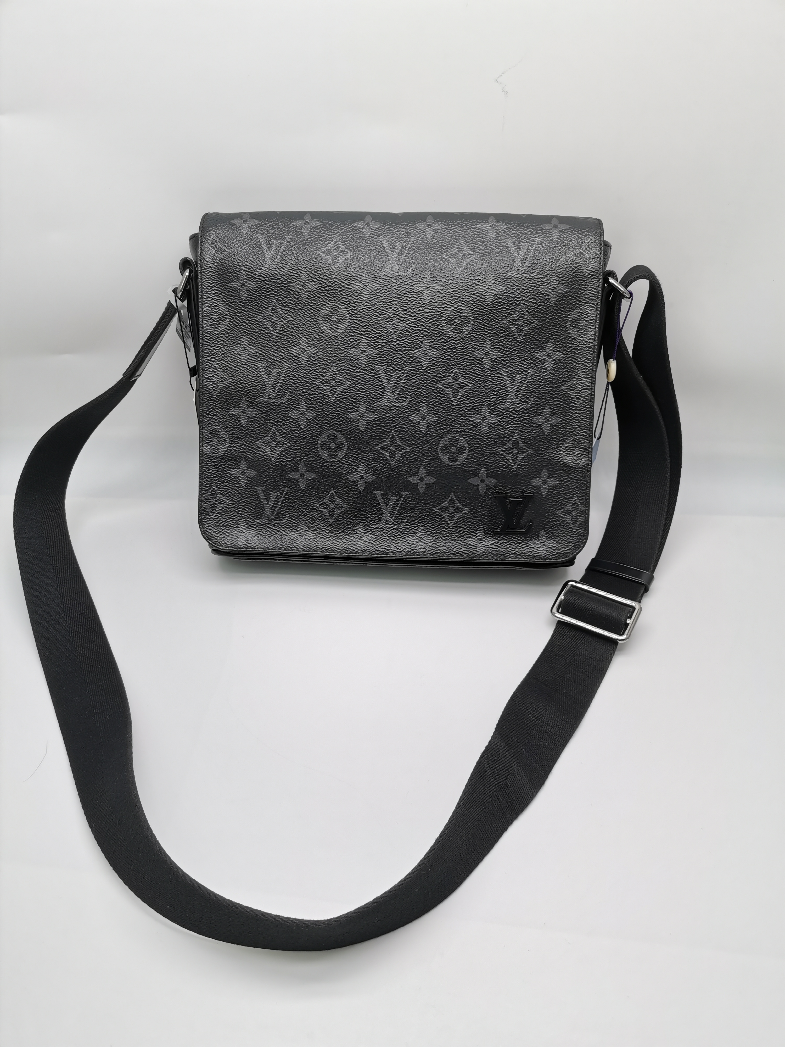 99新 LouisVuitton/路易威登 98新 17112 LV黑老花小号邮差包