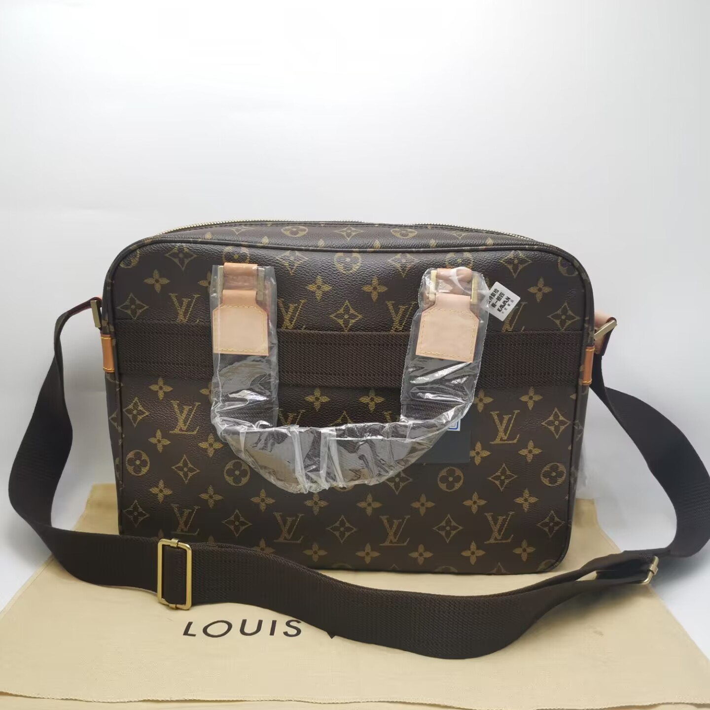 99新 LouisVuitton/路易威登 99新16427 LV 棕老花 手提包 单肩包
