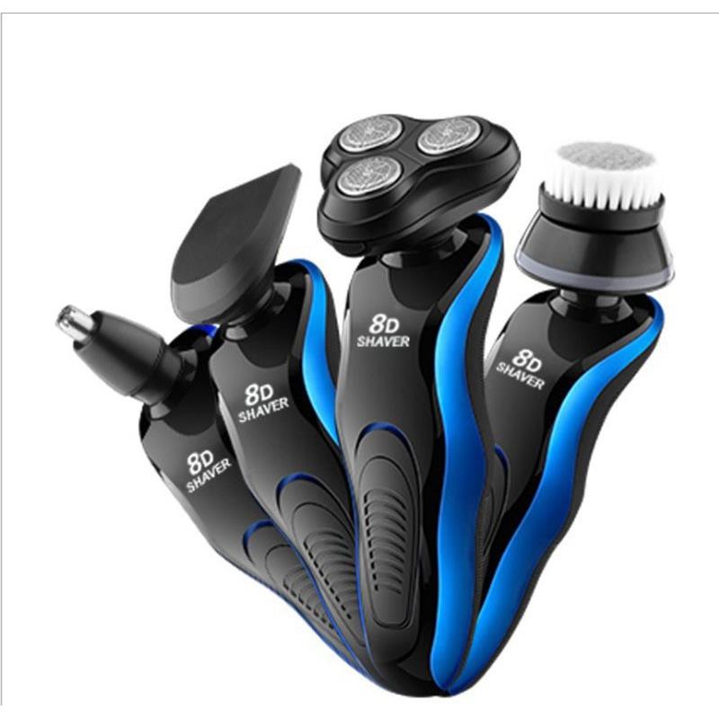 网红新款8D充电式全身水洗弹盖式剃须刀电动多功能剃须刀USB车载