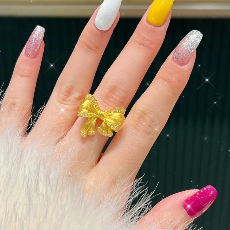 铜合金戒指 新款在逃公主蝴蝶节戒指