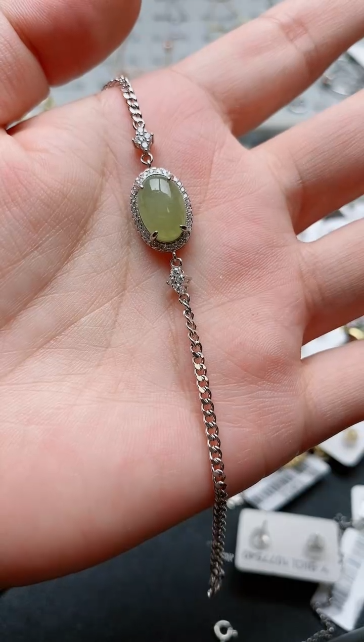 【闪购商品】翡翠颈饰银S925镶嵌......