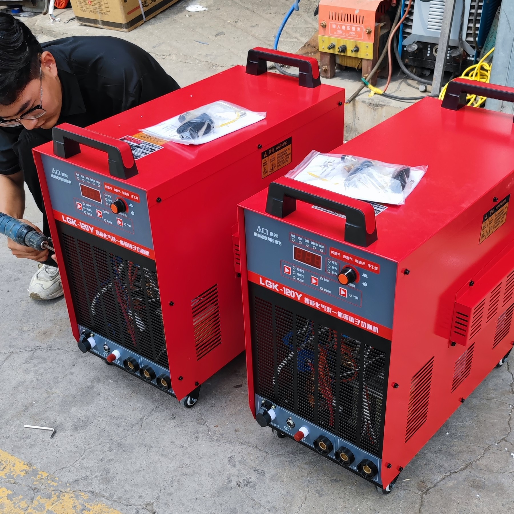 海川内置气泵120等离子切割机足电流160的配置品质切割50