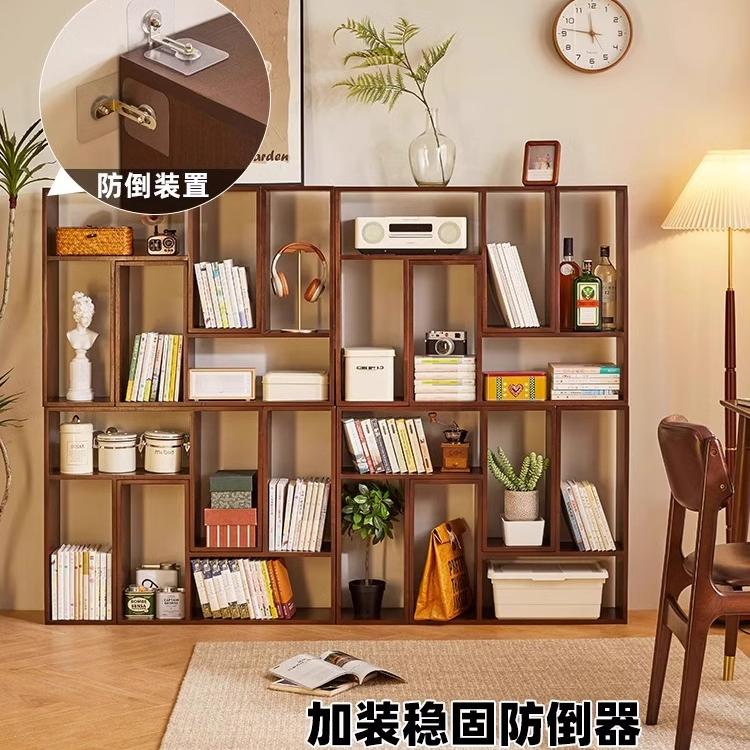 【三哥专属】全实木置物架组合书架落地靠墙客厅收纳书柜图书