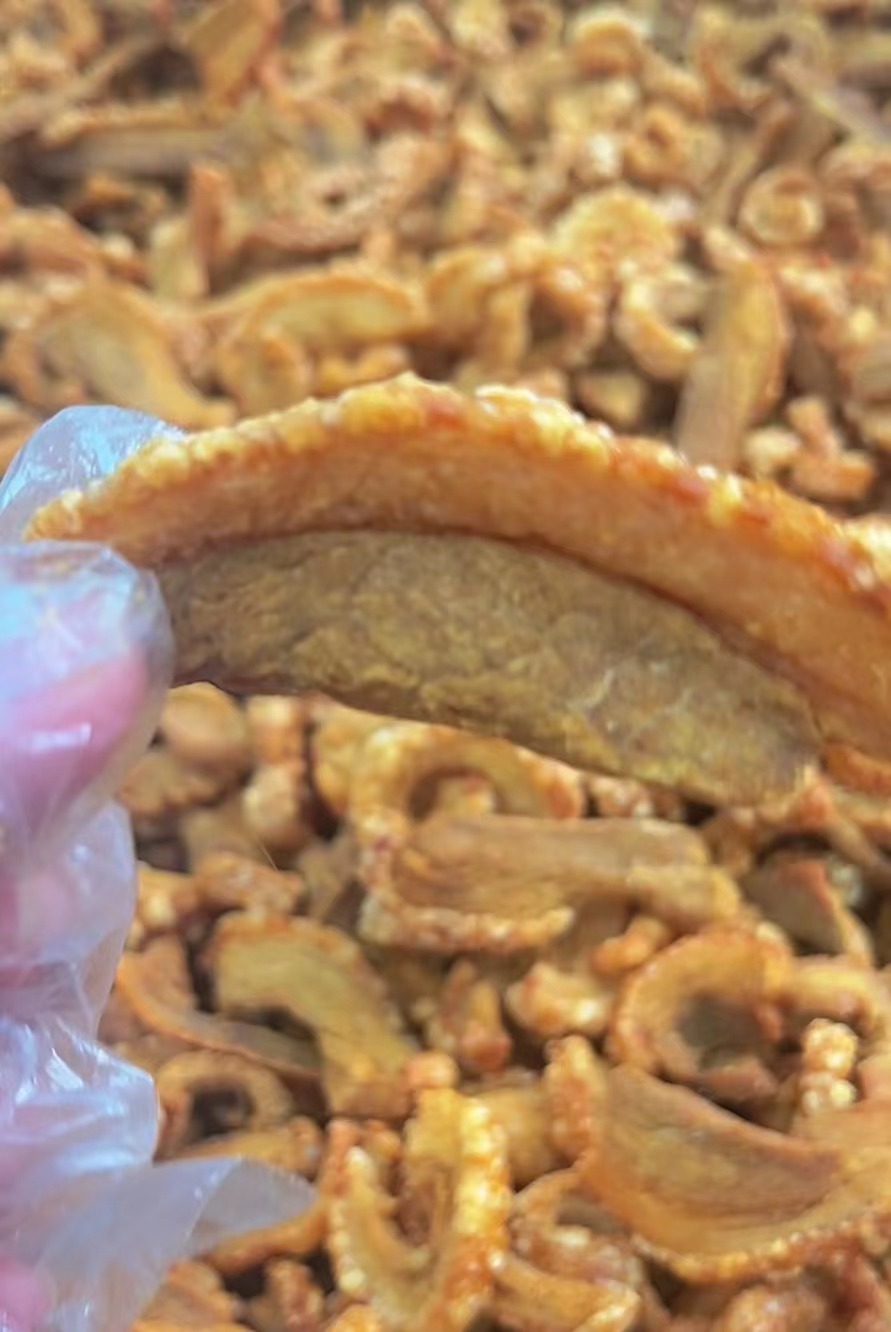 如皋特产皋姐食品推出带皮肉渣500g,不可以干吃，适合红烧