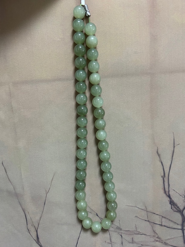 天然和田玉高冰湖水女神链035