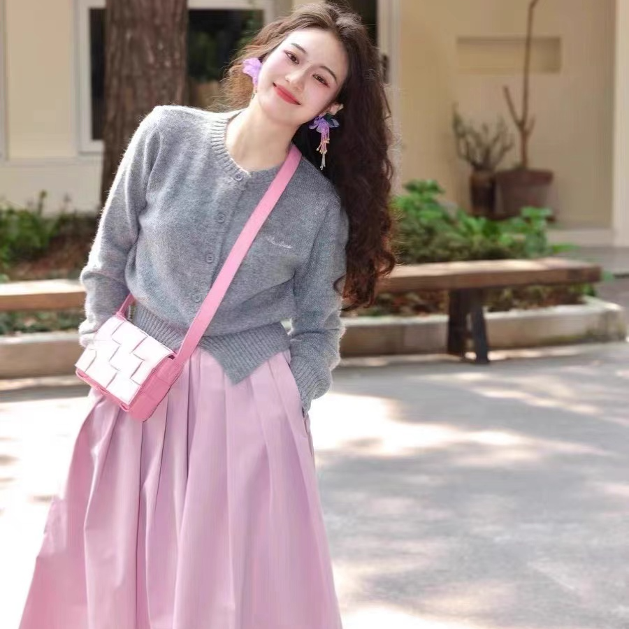 《圈圈专属链接》春夏气质高腰时尚温柔显瘦半身裙