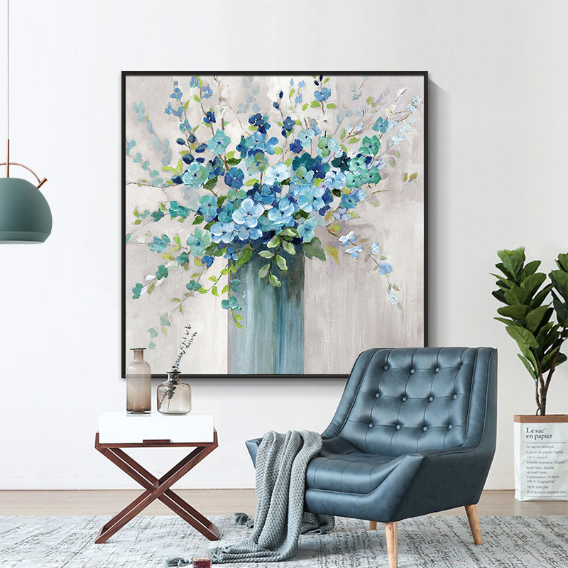 【盛开】油画餐厅装饰画挂画玄关轻奢现代客厅背景壁画卧室床头画