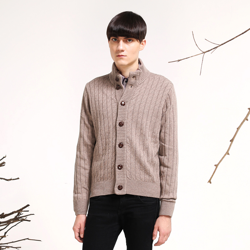 秋冬男士长袖复古休闲时尚加厚针织开衫