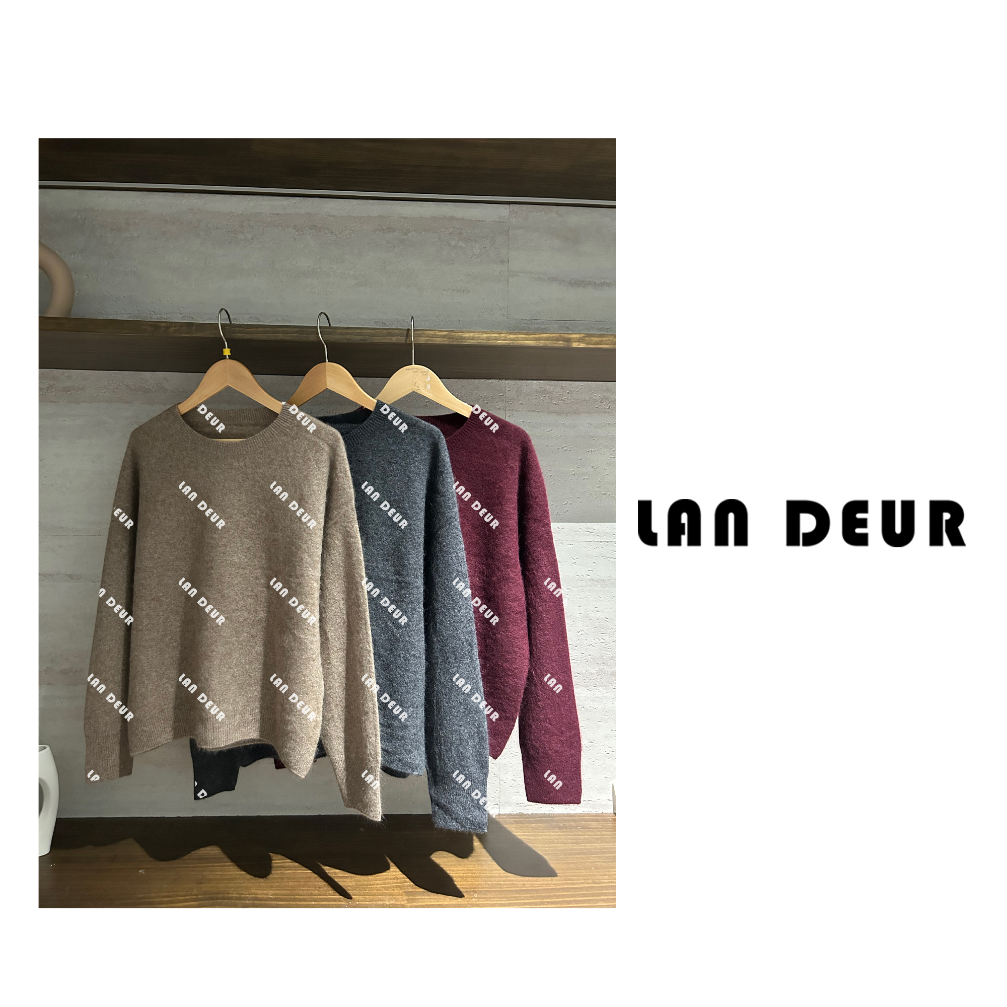 JIUJIU【果汁糖】针织100绵羊毛百搭保暖三色圆领毛衣1030-10434