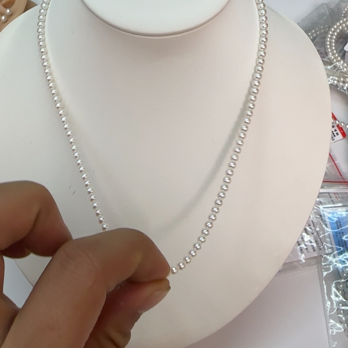 【闪购商品】淡水珍珠项链18K金镶嵌