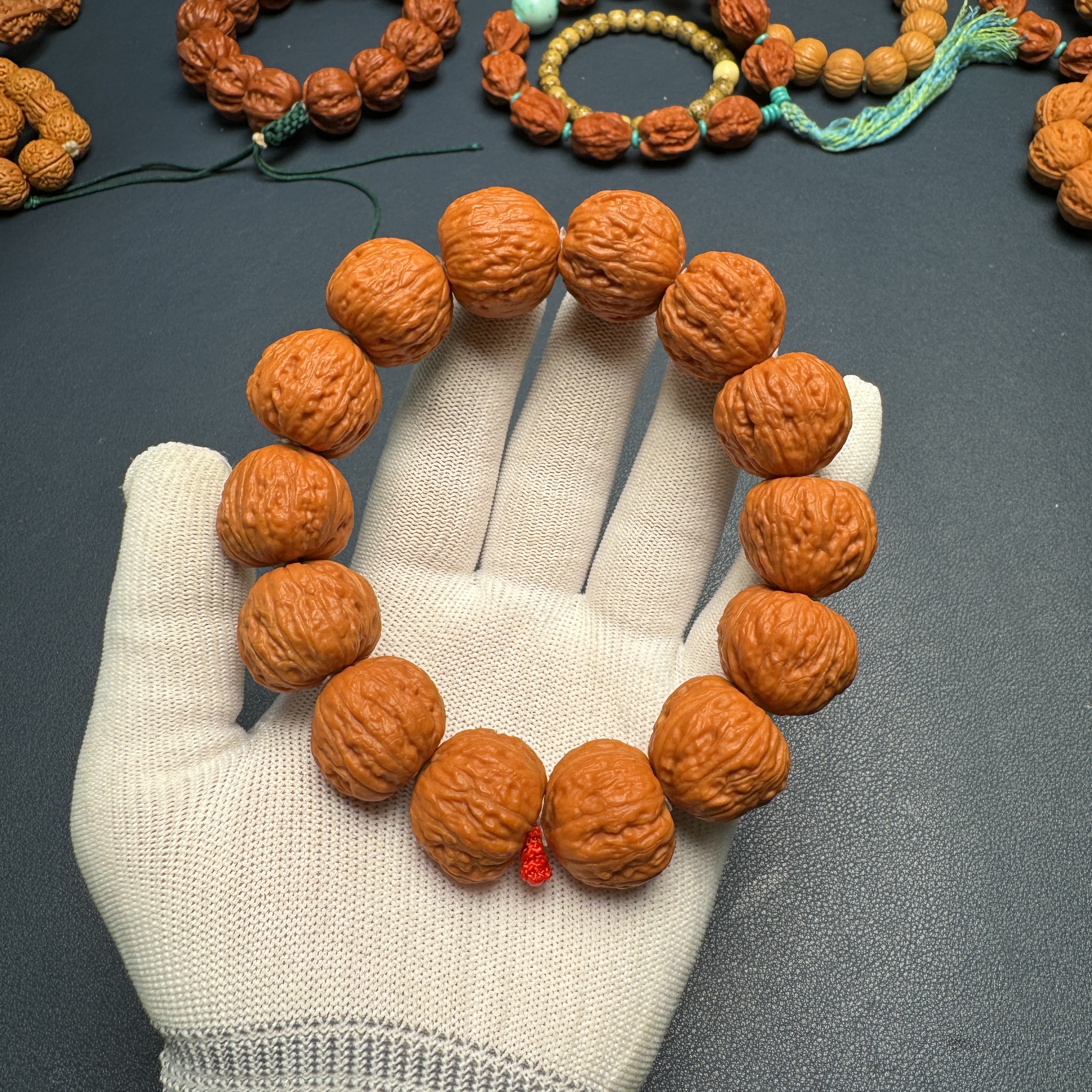 文玩核桃手串小蛤蟆蚂蚁野生小核桃手串