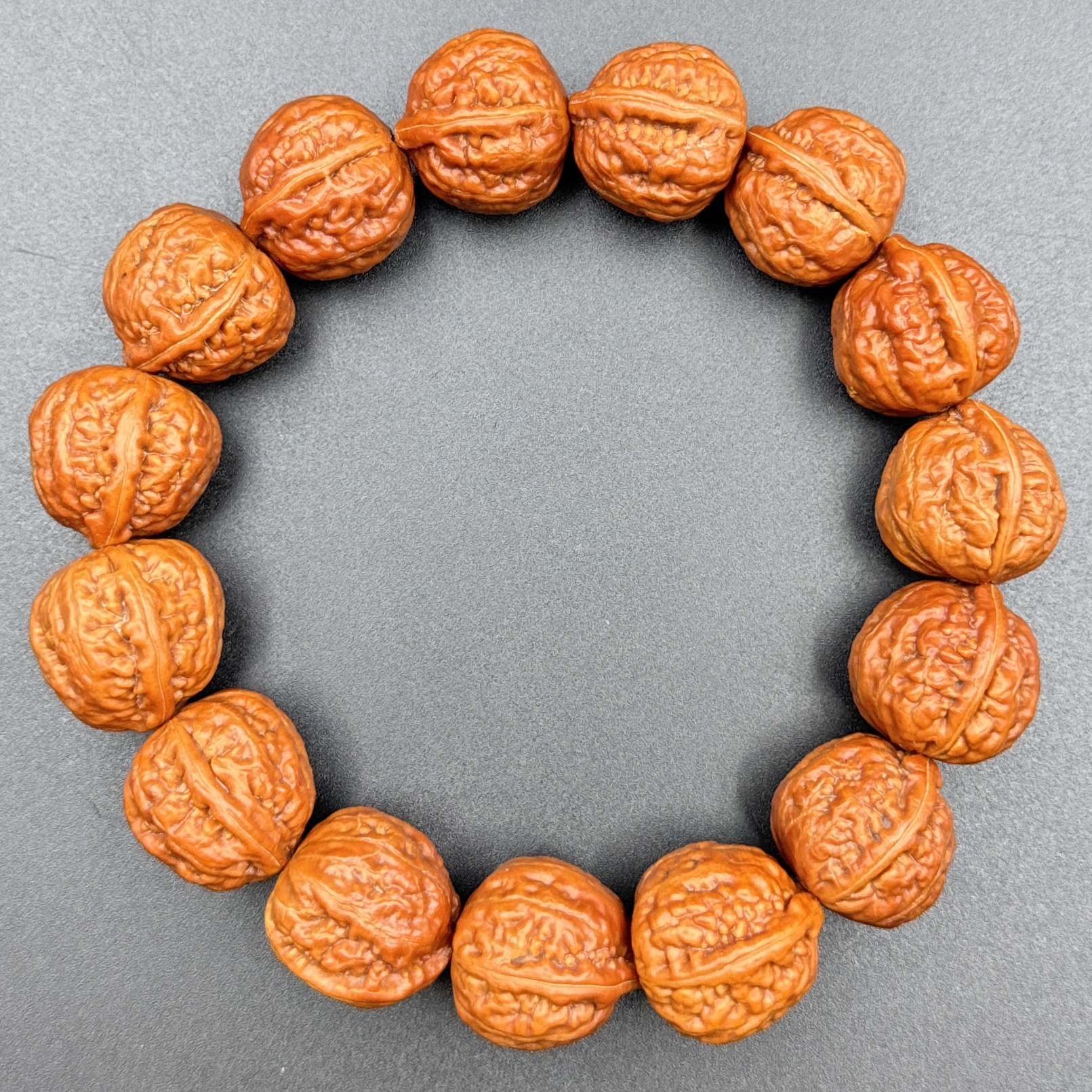 核桃手串精选老树矮桩蚂蚁纹路一道筋秋子原色男女精品文玩收藏