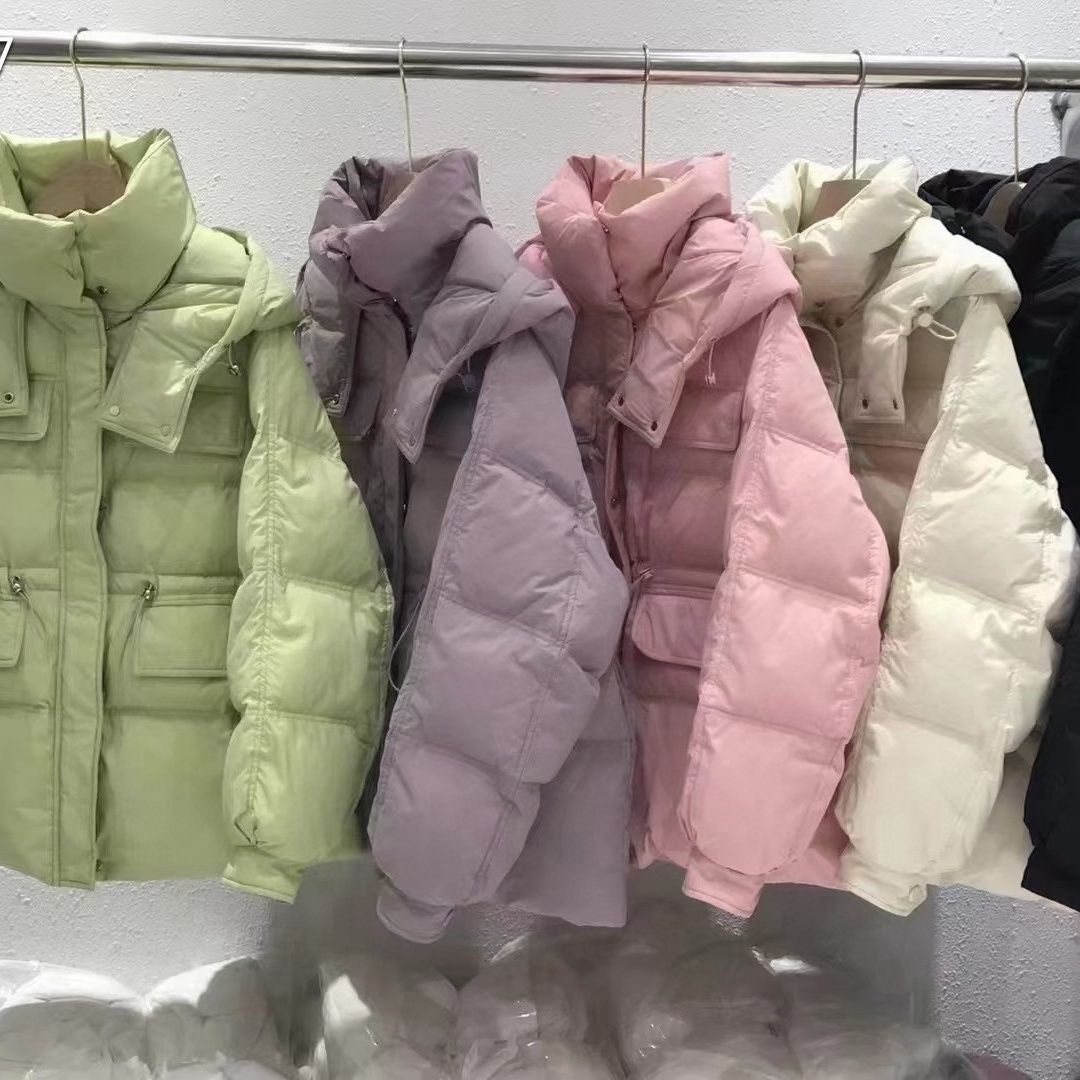 2024冬季东大门反季新款羽绒服女韩版中长款连帽加厚收腰显瘦外套