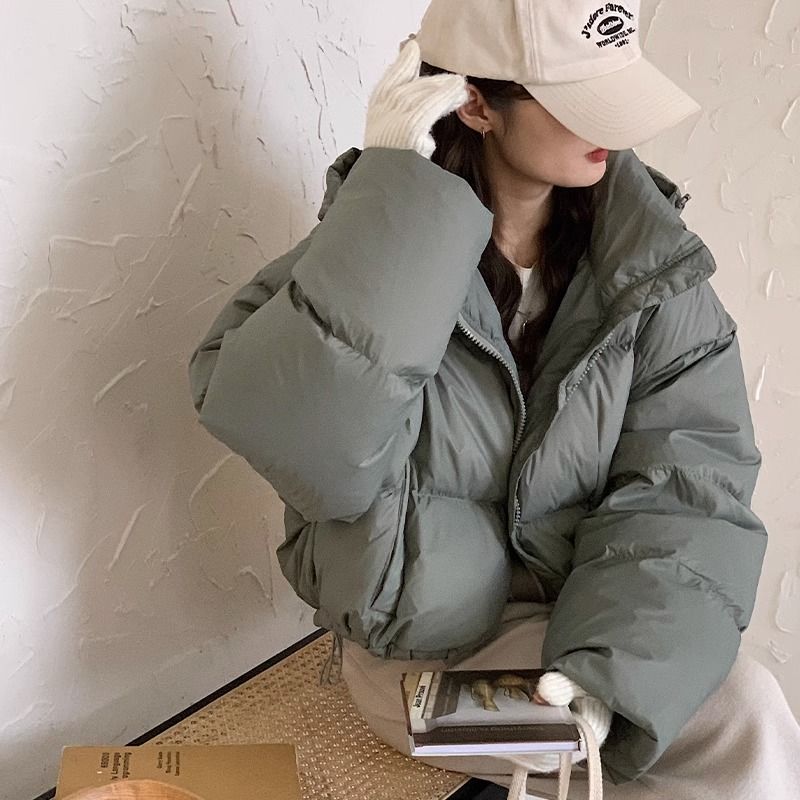 新款小个子羽绒服女韩版东大门短款连帽加厚高品质时尚面包服冬季