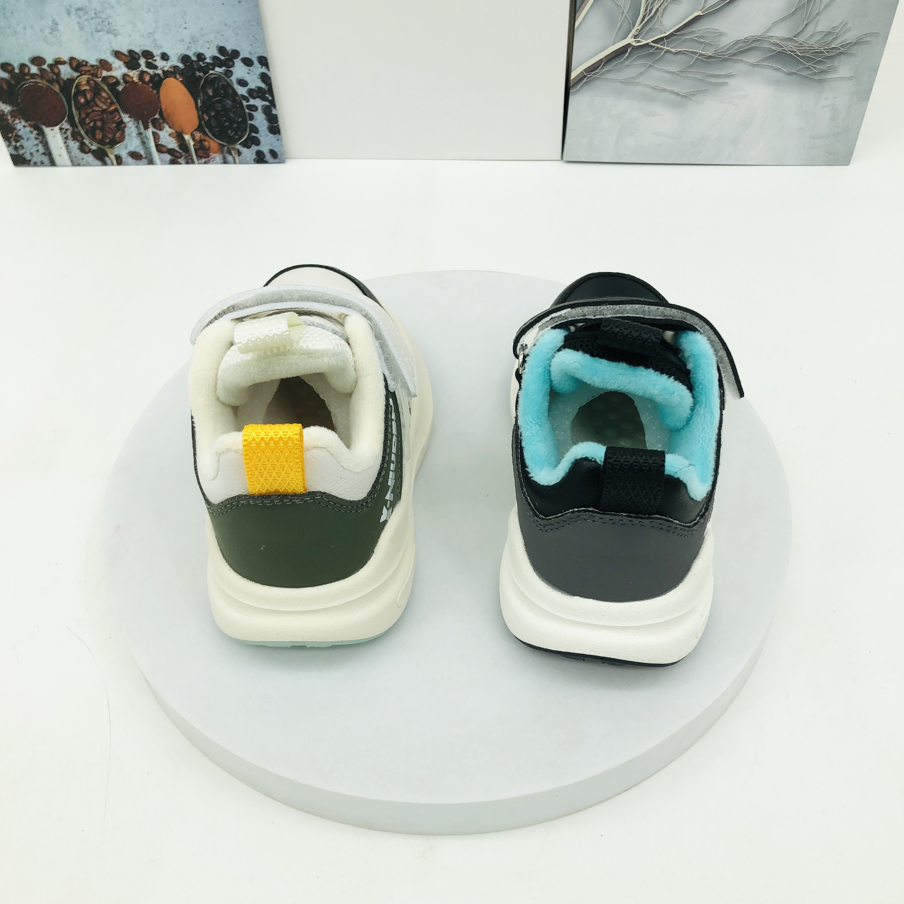 A1区6002冬季儿童复合底皮面加绒休闲鞋