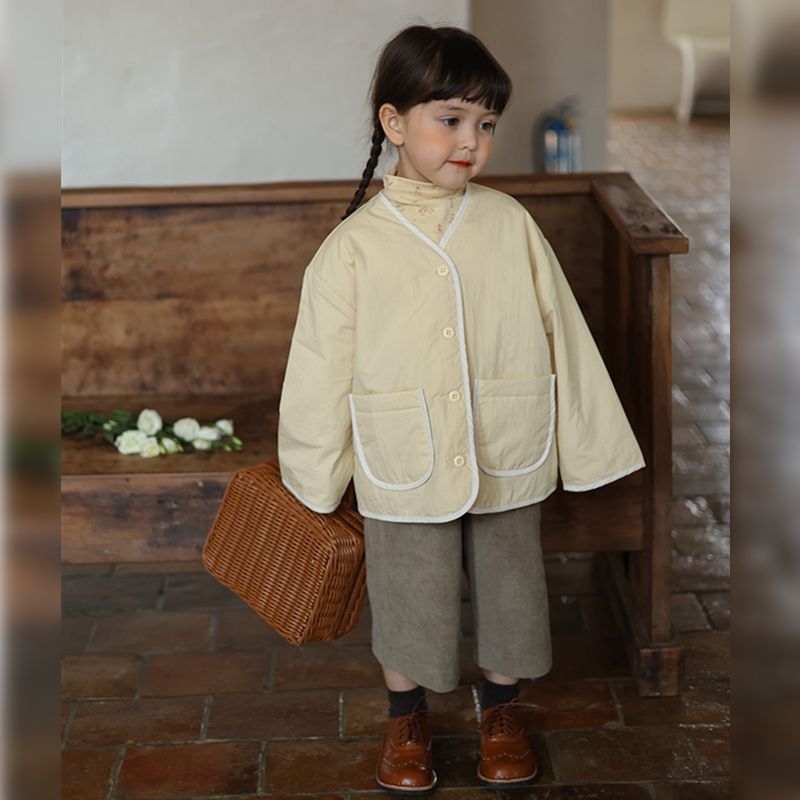 【冬季上新】灯芯绒阔腿裤儿童春秋洋气休闲裤宝宝直筒裤子潮D50