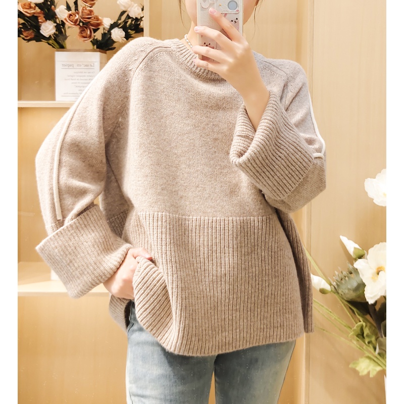 打底衫毛衣长袖针织休闲女士圆领秋冬时尚百搭宽松加厚纯色高领