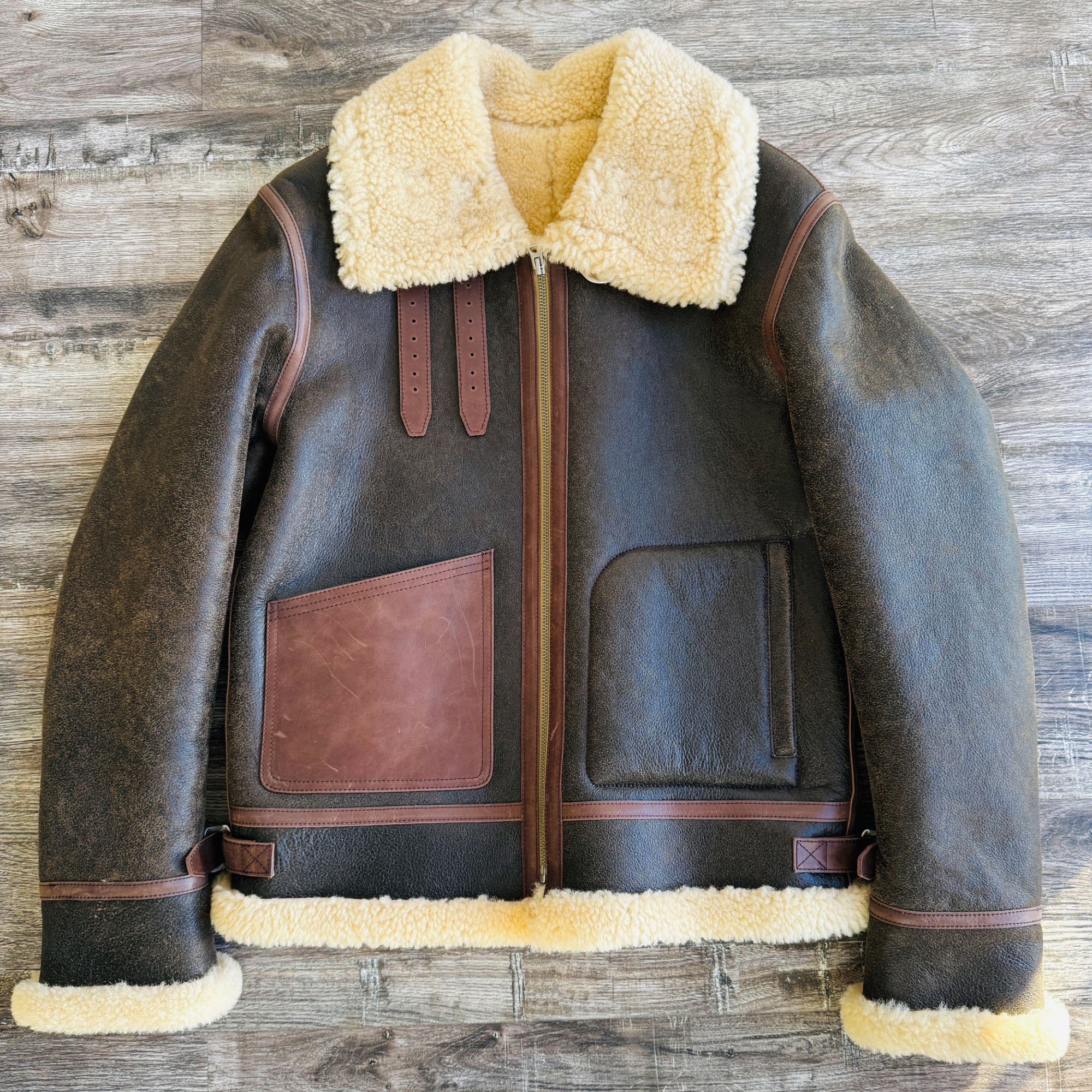 男士复古B3外套保暖秋冬翻领撞色经典